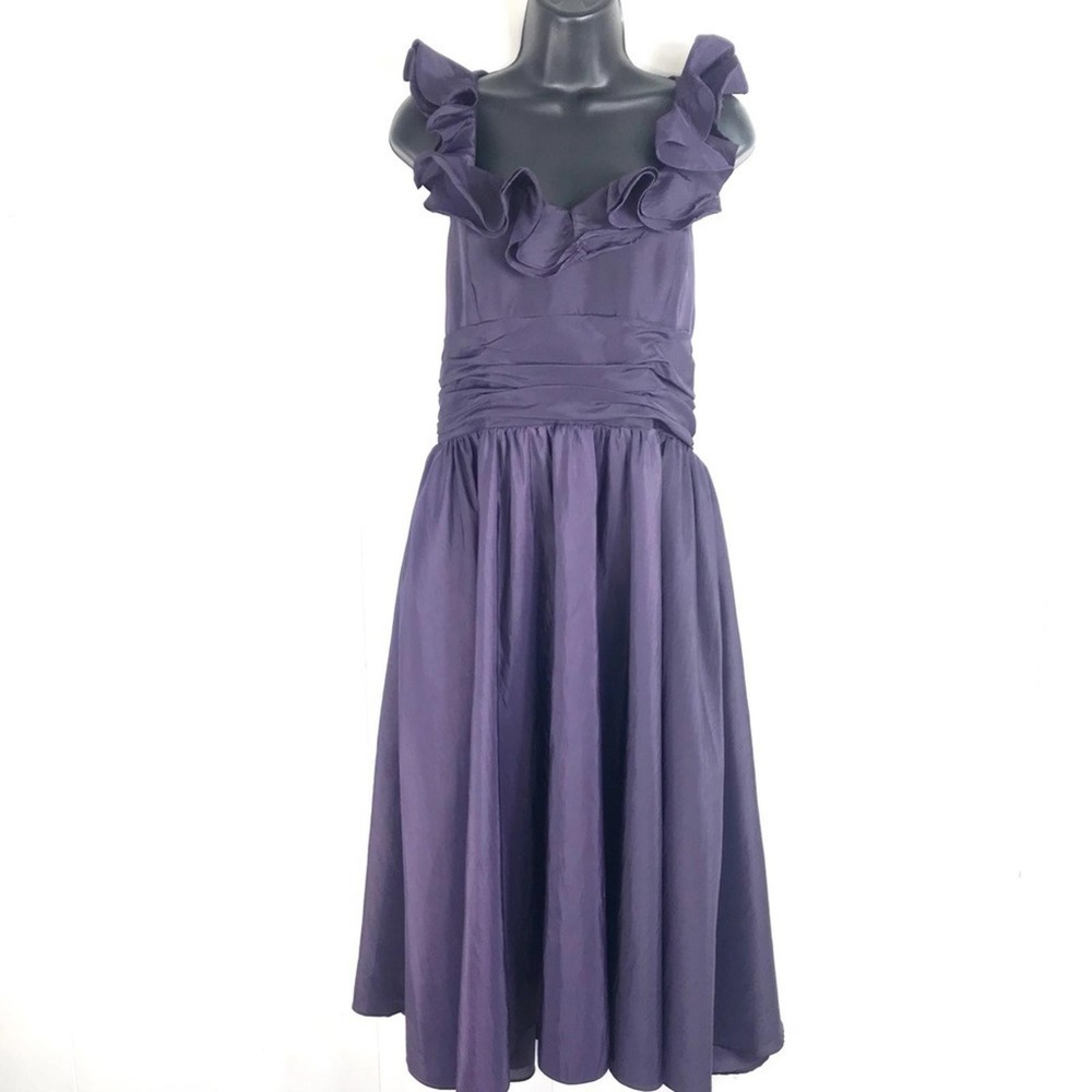 PurpleRuffle Halter Dress Formal Whimsical Fairy Whimsigoth Witchy Ethereal